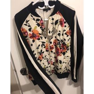 Bomber silky jacket